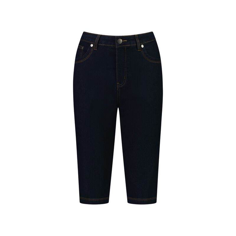 Vassalli Slim Leg Contrast Stitch Denim Short image number 2
